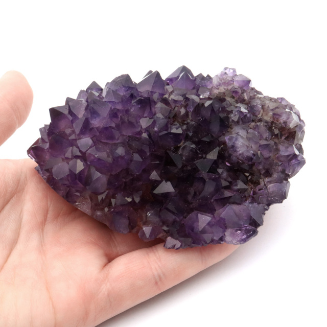 カクタス アメジスト スピリットクォーツ AAA フラワー スタラクタイト 紫水晶 置き物 原石 411g ウルグアイ産 天然石 1点物 2月 誕生石