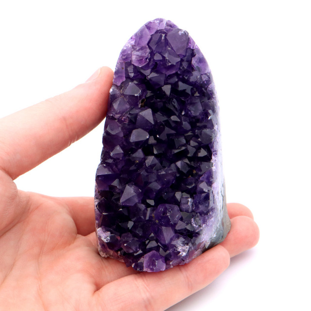アメジスト クラスター 側面磨き 紫水晶 置き物 原石 ウルグアイ産 天然石 AAA 1点物 2月 誕生石