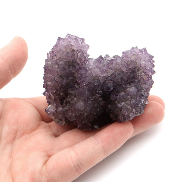 カクタス アメジスト スピリットクォーツ AAA フラワー スタラクタイト 紫水晶 置き物 原石 191g ウルグアイ産 天然石 1点物 2月 誕生石