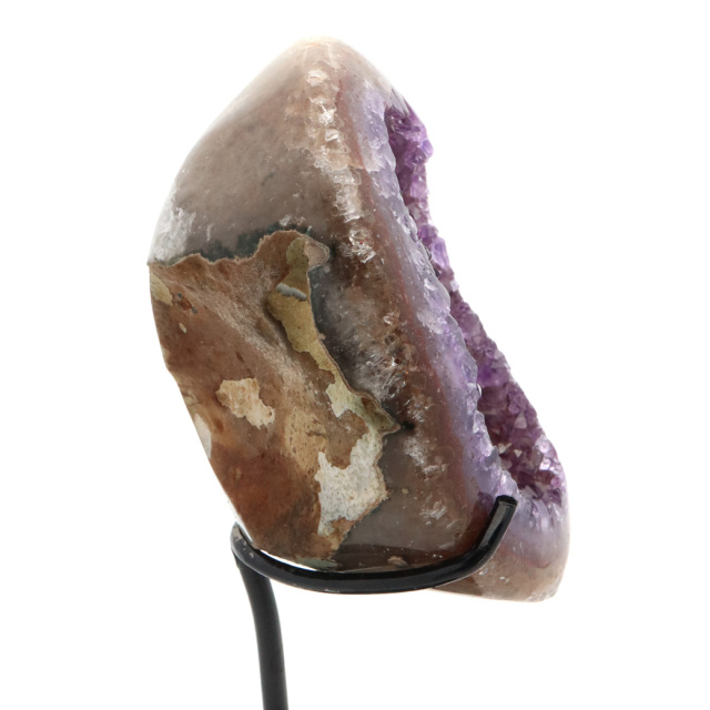 アメジスト ドーム AAA 晶洞 スタンド 台付き オブジェ 紫水晶 置き物 原石 811g ウルグアイ産 天然石 1点物 2月 誕生石