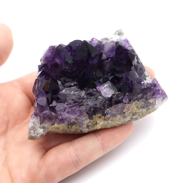 アメジスト クラスター AAAAA ドゥルーザ 紫水晶 置き物 原石 ウルグアイ産 天然石 1点物 2月 誕生石 天然石 amethyst