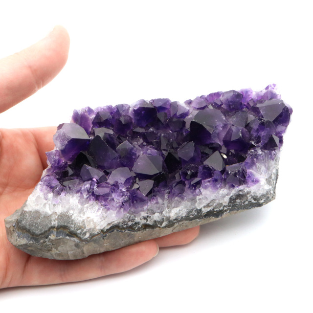 アメジスト クラスター AAAAA ドゥルーザ 紫水晶 置き物 原石 ウルグアイ産 天然石 1点物 2月 誕生石 天然石 amethyst