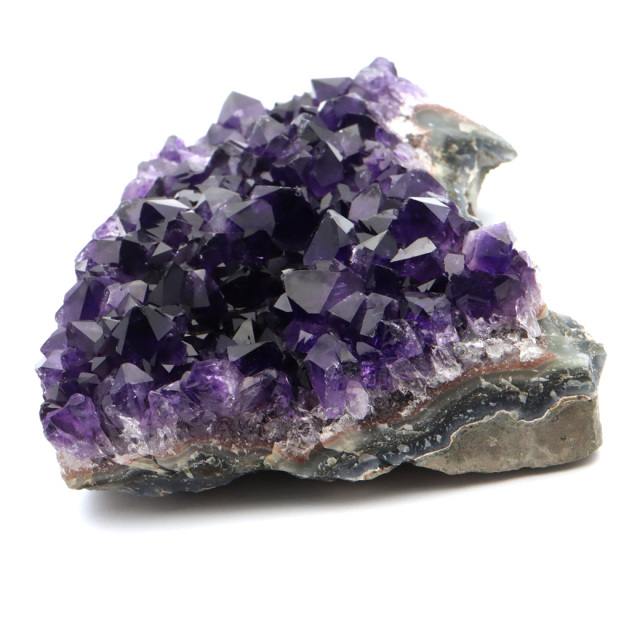 アメジスト クラスター AAAAA ドゥルーザ 紫水晶 置き物 原石 ウルグアイ産 天然石 1点物 2月 誕生石 天然石 amethyst