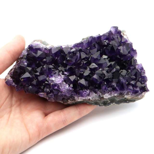 アメジスト クラスター AAAAA ドゥルーザ 紫水晶 置き物 原石 ウルグアイ産 天然石 1点物 2月 誕生石 天然石 amethyst