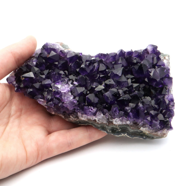 アメジスト クラスター AAAAA ドゥルーザ 紫水晶 置き物 原石 ウルグアイ産 天然石 1点物 2月 誕生石 天然石 amethyst