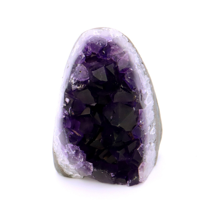 アメジスト クラスター 側面磨き 紫水晶 置き物 原石 ウルグアイ産 天然石 AAA 1点物 2月 誕生石