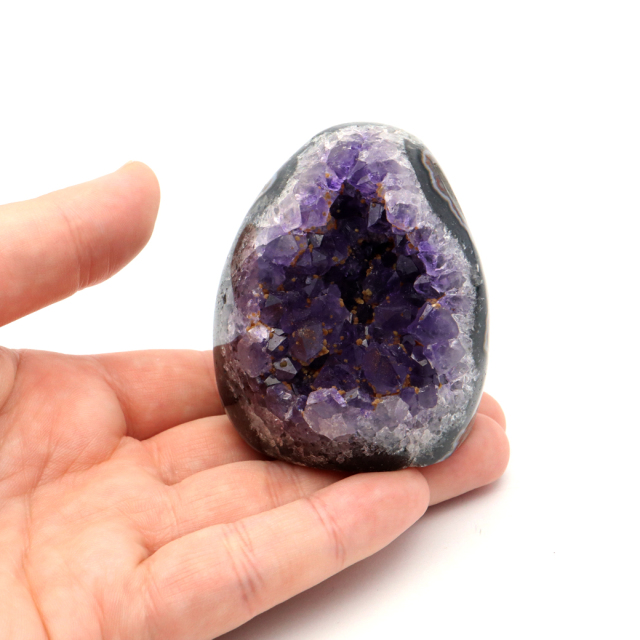 アメジスト クラスター 側面磨き AAA ドゥルーザ 紫水晶 置き物 原石 ウルグアイ産 天然石 1点物 2月 誕生石 天然石 amethyst