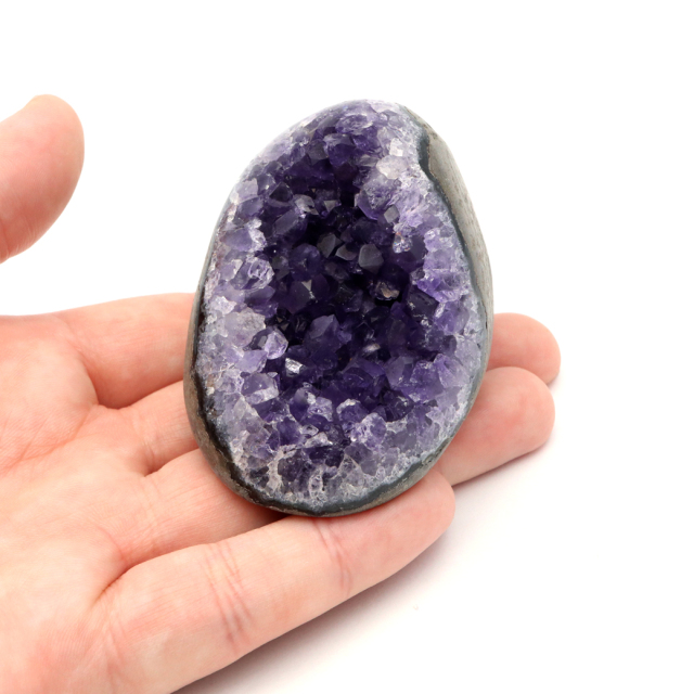 アメジスト クラスター 側面磨き AAA ドゥルーザ 紫水晶 置き物 原石 ウルグアイ産 天然石 1点物 2月 誕生石 天然石 amethyst