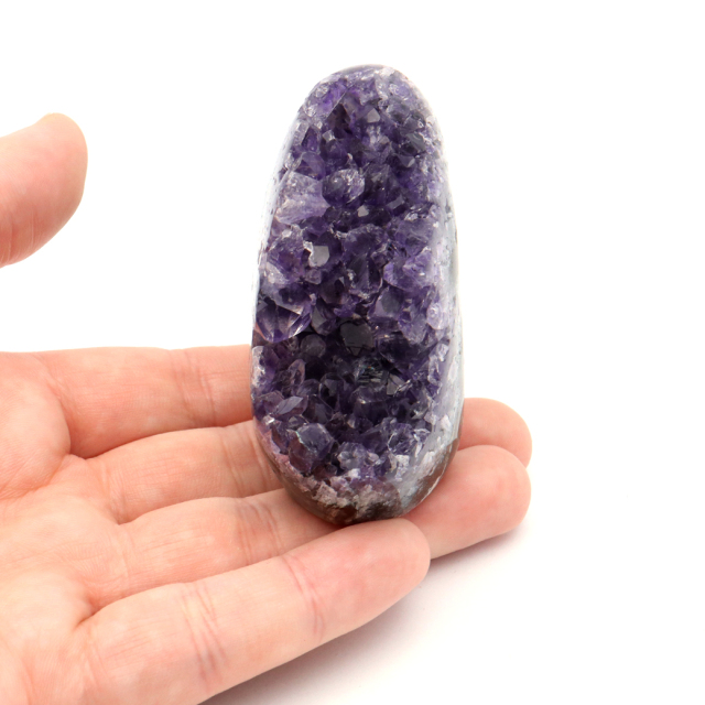 アメジスト クラスター 側面磨き AAA ドゥルーザ 紫水晶 置き物 原石 ウルグアイ産 天然石 1点物 2月 誕生石 天然石 amethyst