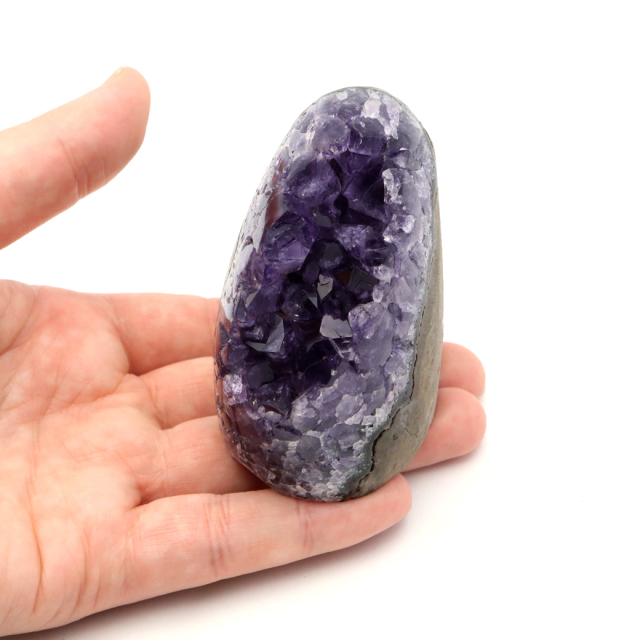 アメジスト クラスター 側面磨き AAA ドゥルーザ 紫水晶 置き物 原石 ウルグアイ産 天然石 1点物 2月 誕生石 天然石 amethyst
