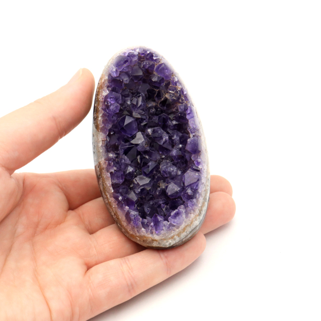 アメジスト クラスター 側面磨き AAA ドゥルーザ 紫水晶 置き物 原石 ウルグアイ産 天然石 1点物 2月 誕生石 天然石 amethyst