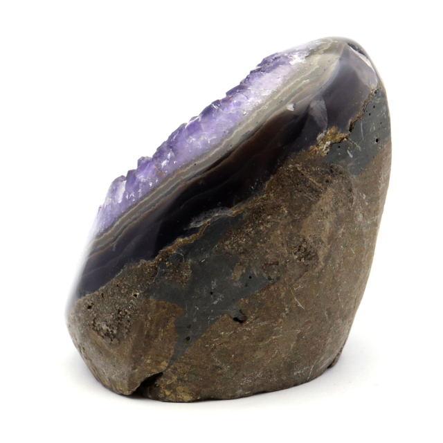 アメジスト クラスター 側面磨き AAA ドゥルーザ 紫水晶 置き物 原石 ウルグアイ産 天然石 1点物 2月 誕生石 天然石 amethyst