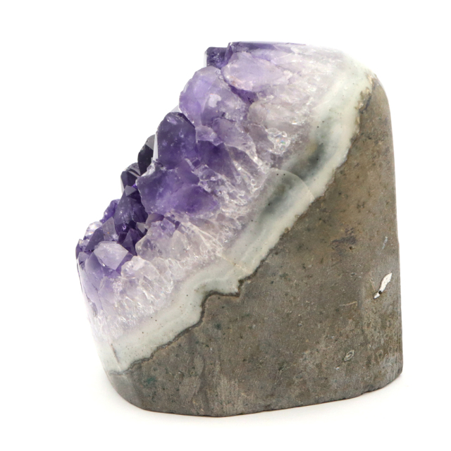 アメジスト クラスター 側面磨き AAA ドゥルーザ 紫水晶 置き物 原石