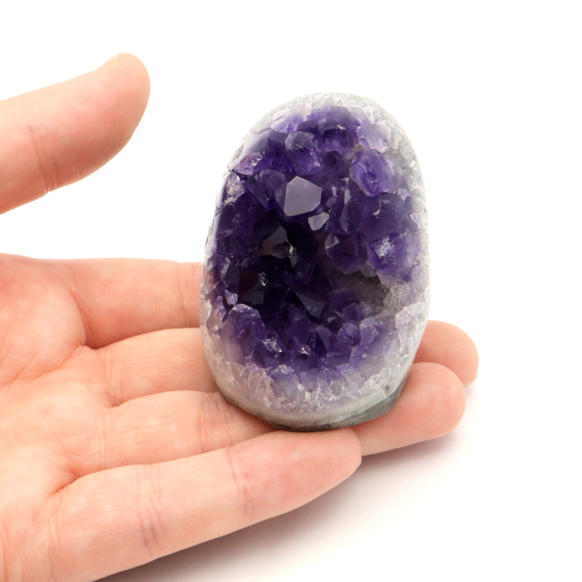 アメジスト クラスター 側面磨き AAA ドゥルーザ 紫水晶 置き物 原石 ウルグアイ産 天然石 1点物 2月 誕生石 天然石 amethyst