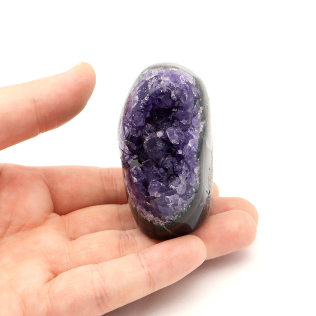 アメジスト クラスター 側面磨き AAA ドゥルーザ 紫水晶 置き物 原石 ウルグアイ産 天然石 1点物 2月 誕生石 天然石 amethyst