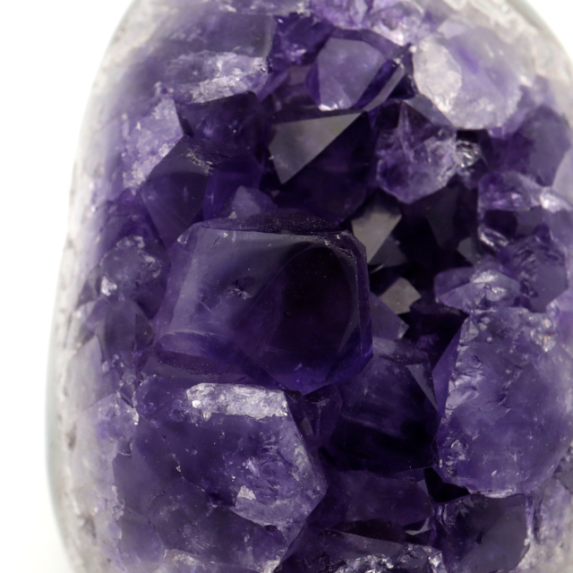 アメジスト クラスター 側面磨き AAA ドゥルーザ 紫水晶 置き物 原石