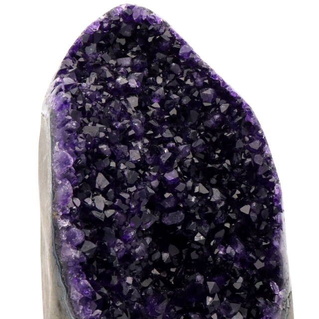 アメジスト クラスター 側面磨き エクストラ グレード EX ドゥルーザ 紫水晶 置き物 原石 ウルグアイ産 天然石 1点物 39月 誕生石