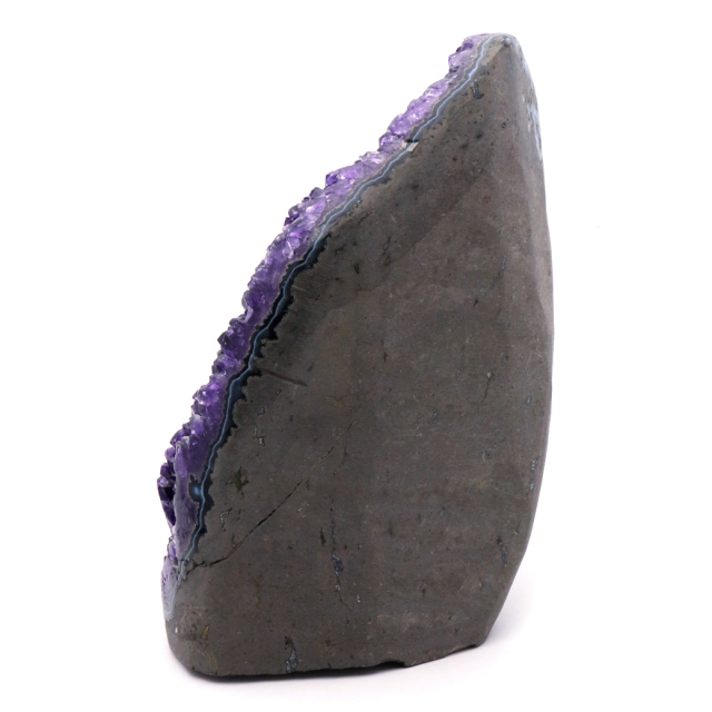 アメジスト クラスター 側面磨き エクストラ グレード EX ドゥルーザ 紫水晶 置き物 原石 ウルグアイ産 天然石 1点物 71月 誕生石