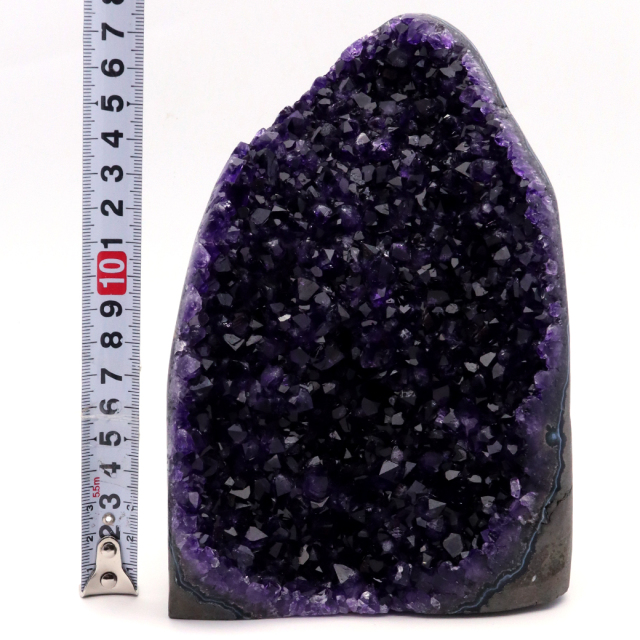 アメジスト クラスター 側面磨き エクストラ グレード EX ドゥルーザ 紫水晶 置き物 原石 ウルグアイ産 天然石 1点物 12月 誕生石