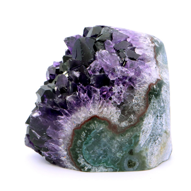 アメジスト クラスター 側面磨き 紫水晶 置き物 原石 ウルグアイ産 天然石 AAA 1点物 2月 誕生石