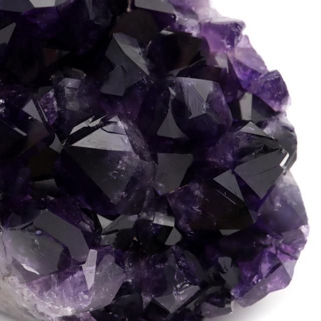 アメジスト クラスター 側面磨き エクストラ グレード EX ドゥルーザ 紫水晶 置き物 原石 ウルグアイ産 天然石 1点物 22月 誕生石