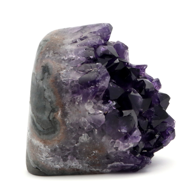 アメジスト クラスター 側面磨き エクストラ グレード EX ドゥルーザ