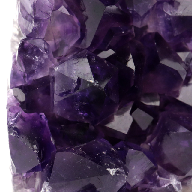 アメジスト クラスター 側面磨き エクストラ グレード EX ドゥルーザ 紫水晶 置き物 原石 ウルグアイ産 天然石 1点物 4月 誕生石