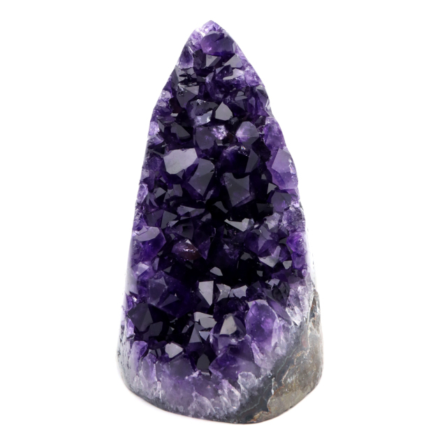 アメジスト クラスター 側面磨き エクストラ グレード EX ドゥルーザ 紫水晶 置き物 原石 ウルグアイ産 天然石 1点物 51月 誕生石