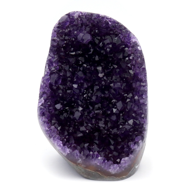 アメジスト クラスター 側面磨き エクストラ グレード EX ドゥルーザ 紫水晶 置き物 原石 ウルグアイ産 天然石 1点物 24月 誕生石