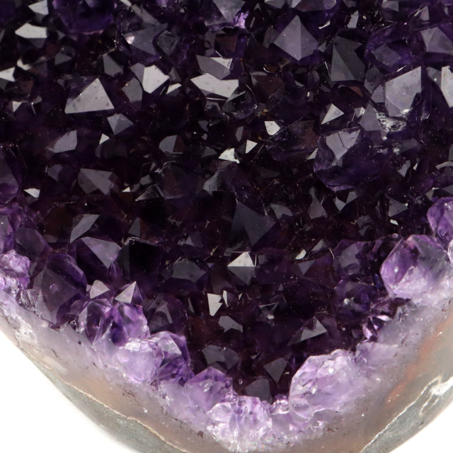 アメジスト クラスター 側面磨き エクストラ グレード EX ドゥルーザ 紫水晶 置き物 原石 ウルグアイ産 天然石 1点物 30月 誕生石