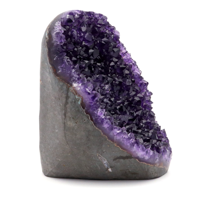 アメジスト クラスター 側面磨き エクストラ グレード EX ドゥルーザ 紫水晶 置き物 原石 ウルグアイ産 天然石 1点物 48月 誕生石