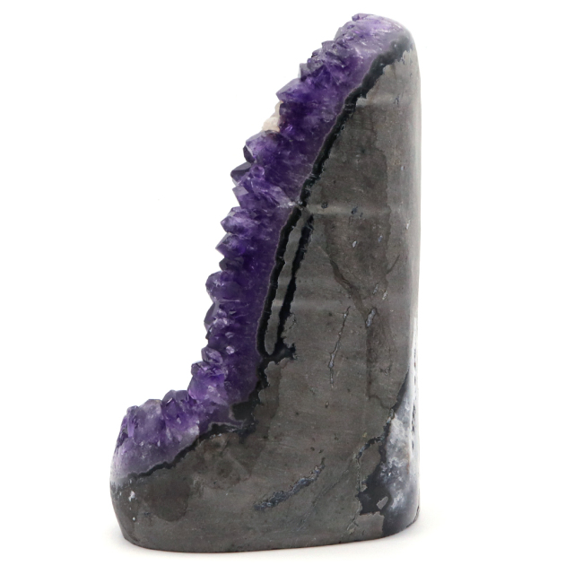 アメジスト クラスター 側面磨き エクストラ グレード EX ドゥルーザ 紫水晶 置き物 原石 ウルグアイ産 天然石 1点物 65月 誕生石