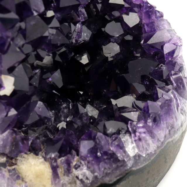 アメジスト クラスター 側面磨き エクストラ グレード EX ドゥルーザ 紫水晶 置き物 原石 ウルグアイ産 天然石 1点物 34月 誕生石