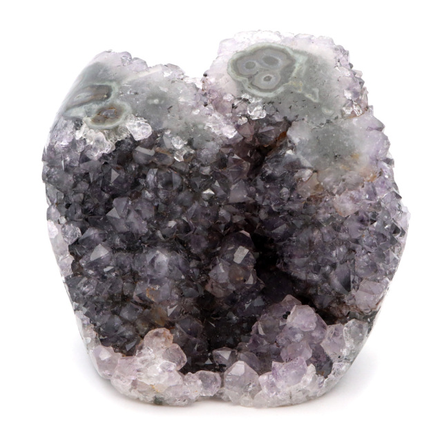 フラワー スタラクタイト アメジスト スピリットクォーツ AA 紫水晶 置き物 原石 635g ウルグアイ産 天然石 1点物