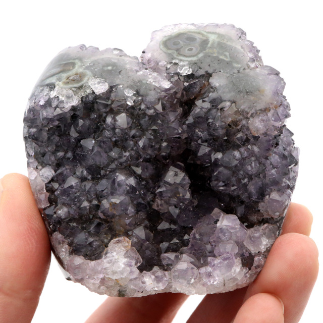 フラワー スタラクタイト アメジスト スピリットクォーツ AA 紫水晶 置き物 原石 635g ウルグアイ産 天然石 1点物