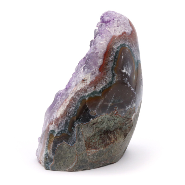 アメジスト クラスター 側面磨き AAA ドゥルーザ 紫水晶 置き物 原石 ウルグアイ産 天然石 1点物 2月 誕生石 天然石 amethyst