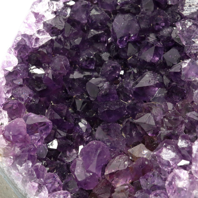 アメジスト クラスター 側面磨き AAA ドゥルーザ 紫水晶 置き物 原石 ウルグアイ産 天然石 1点物 2月 誕生石 天然石 amethyst