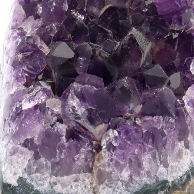 アメジスト クラスター 側面磨き AAA ドゥルーザ 紫水晶 置き物 原石 ウルグアイ産 天然石 1点物 2月 誕生石 天然石 amethyst