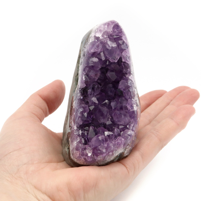 アメジスト クラスター 側面磨き AAA ドゥルーザ 紫水晶 置き物 原石 ウルグアイ産 天然石 1点物 2月 誕生石 天然石 amethyst