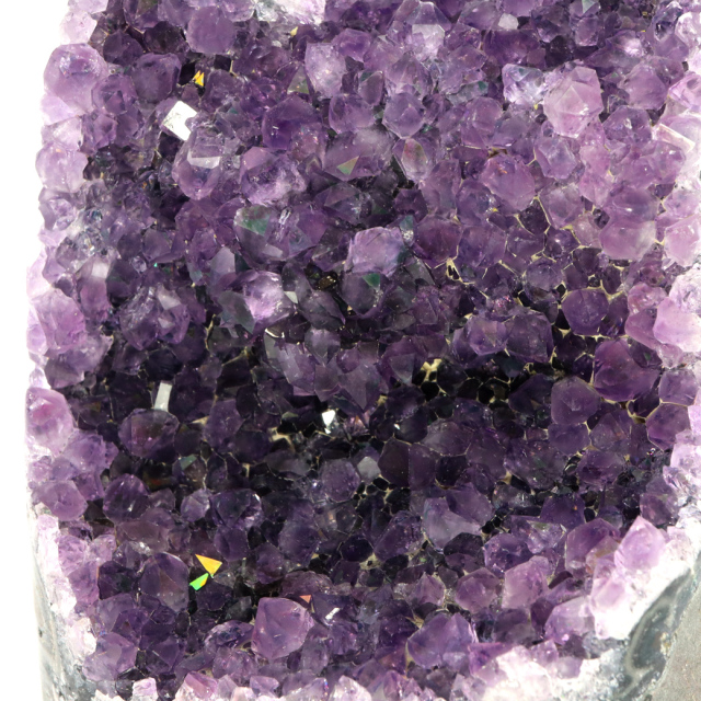 アメジスト クラスター 側面磨き AAA ドゥルーザ 紫水晶 置き物 原石 ウルグアイ産 天然石 1点物 2月 誕生石 天然石 amethyst