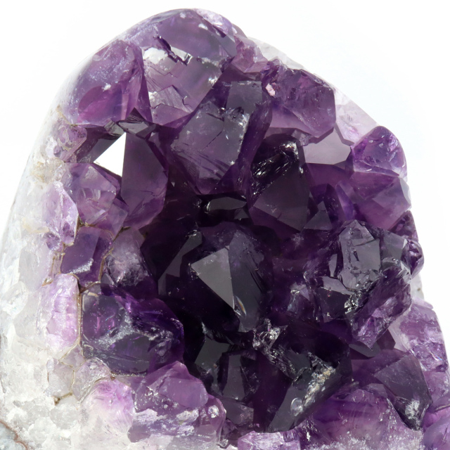 アメジスト クラスター 側面磨き AAA ドゥルーザ 紫水晶 置き物 原石 ウルグアイ産 天然石 1点物 2月 誕生石 天然石 amethyst