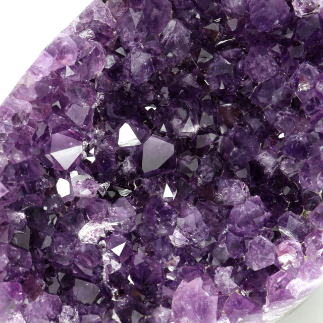 アメジスト クラスター 側面磨き AAA ドゥルーザ 紫水晶 置き物 原石 ウルグアイ産 天然石 1点物 2月 誕生石 天然石 amethyst
