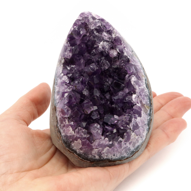 アメジスト クラスター 側面磨き AAA ドゥルーザ 紫水晶 置き物 原石 ウルグアイ産 天然石 1点物 2月 誕生石 天然石 amethyst