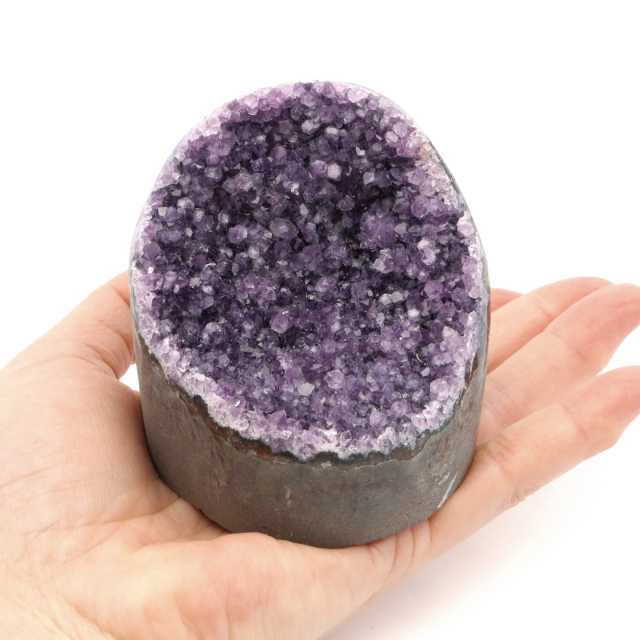 アメジスト クラスター 側面磨き AAA ドゥルーザ 紫水晶 置き物 原石 ウルグアイ産 天然石 1点物 2月 誕生石 天然石 amethyst