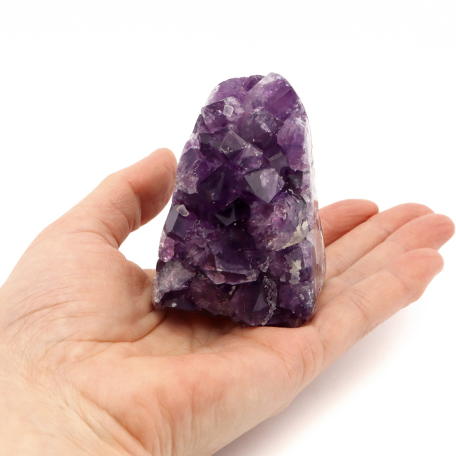 アメジスト クラスター 側面磨き AAA ドゥルーザ 紫水晶 置き物 原石 ウルグアイ産 天然石 1点物 2月 誕生石 天然石 amethyst
