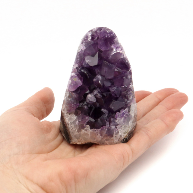 アメジスト クラスター 側面磨き AAA ドゥルーザ 紫水晶 置き物 原石 ウルグアイ産 天然石 1点物 2月 誕生石 天然石 amethyst
