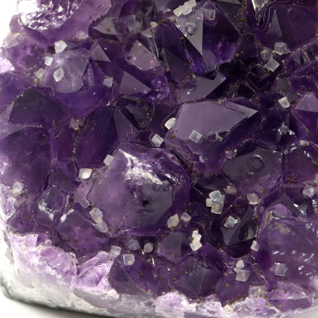 アメジスト クラスター 側面磨き AAA ドゥルーザ 紫水晶 置き物 原石 ウルグアイ産 天然石 1点物 2月 誕生石 天然石 amethyst