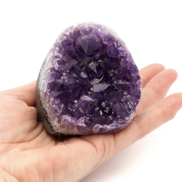 アメジスト クラスター 側面磨き AAA ドゥルーザ 紫水晶 置き物 原石 ウルグアイ産 天然石 1点物 2月 誕生石 天然石 amethyst
