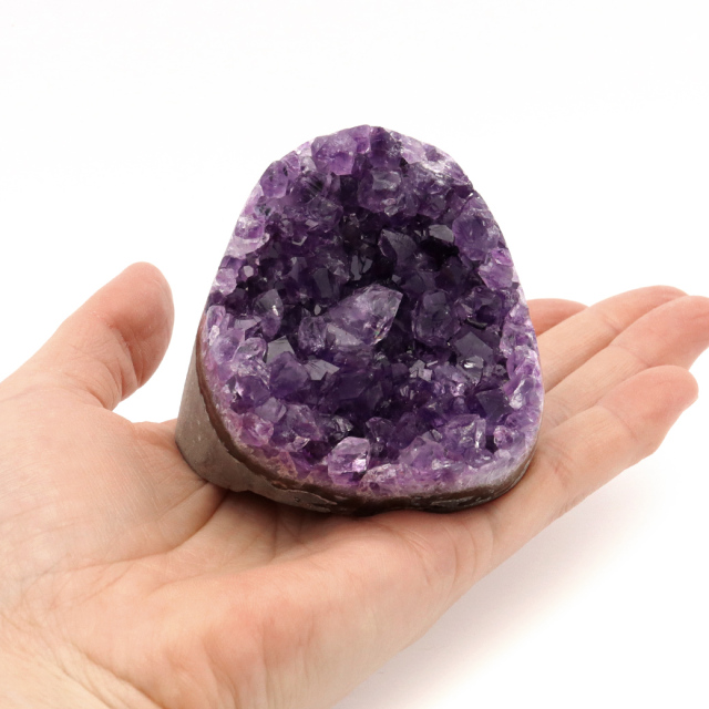 アメジスト クラスター 側面磨き AAA ドゥルーザ 紫水晶 置き物 原石 ウルグアイ産 天然石 1点物 2月 誕生石 天然石 amethyst