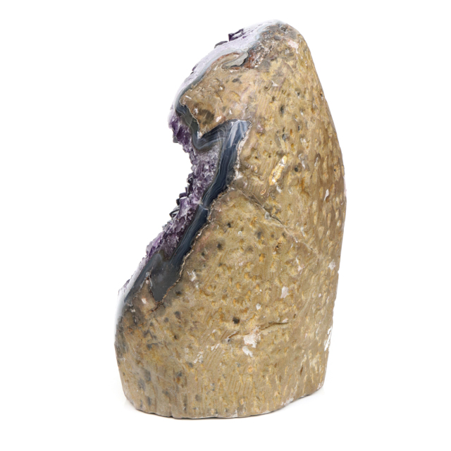 アメジスト クラスター 側面磨き AAAAA ドゥルーザ 紫水晶 置き物 原石 2.64kg ウルグアイ産 天然石 1点物 2月 誕生石